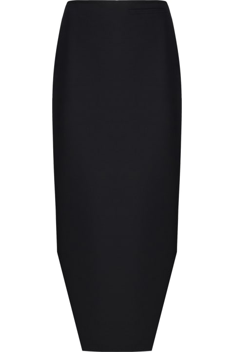Givenchy Sale for Women Givenchy Wool And Mohair Asymmetric Skirt