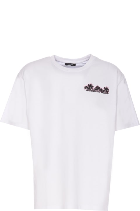 Balmain ملابس علوية لـ القسم الرجالي Balmain Club Balmain Signature T-shirt