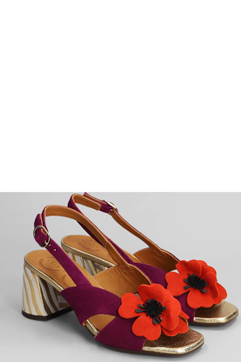 Homeware Chie Mihara Sandals In Viola Suede