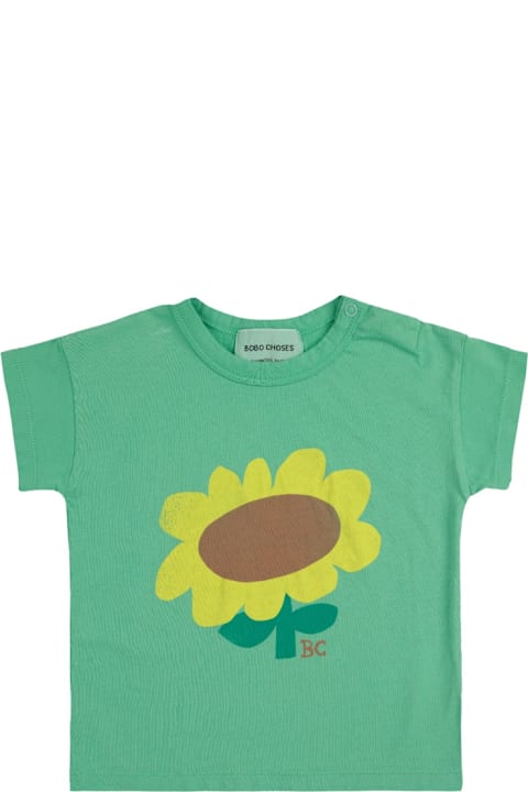 ベビーガールズのセール Bobo Choses "sunflower" T-shirt
