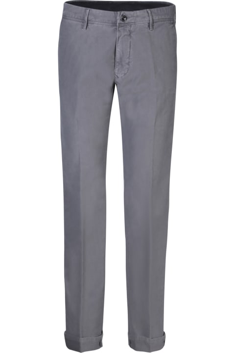 Incotex Clothing for Men Incotex Cotton Grey Trousers