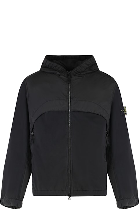 Stone Island for Men Stone Island Hooded Windbreaker