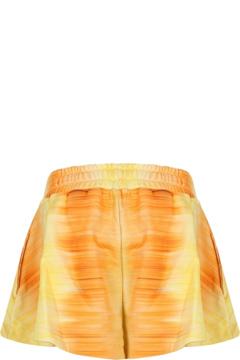 Bottoms for Girls MSGM Orange Shorts For Girl With Logo