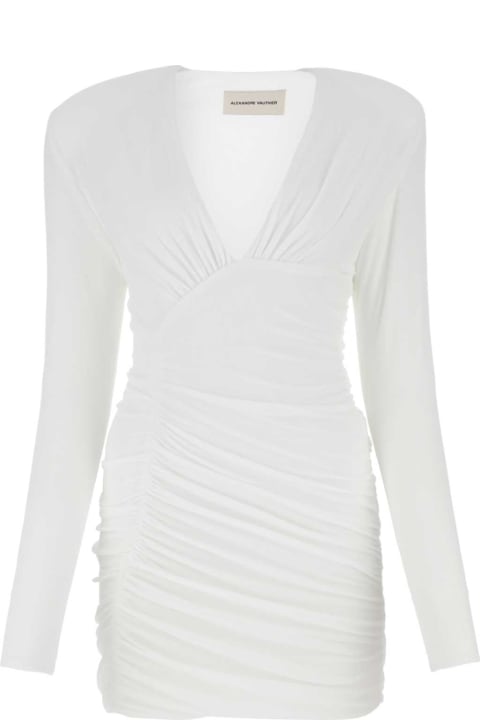 Alexandre Vauthier for Women Alexandre Vauthier White Viscose Blend Mini Dress