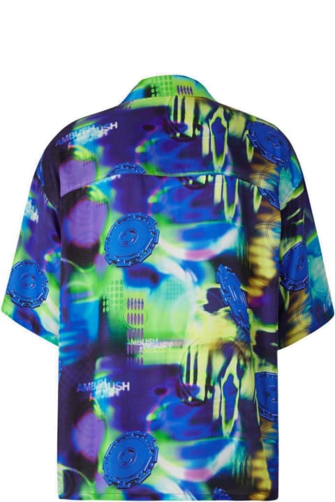 AMBUSH for Men AMBUSH Abstract-pattern Buttoned Shirt