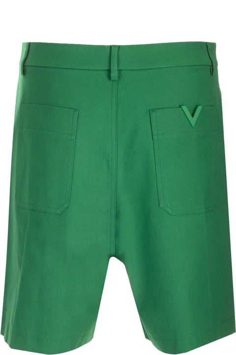 Valentino Garavani Pants for Men Valentino Garavani 'v Logo' Detail Bermuda Shorts