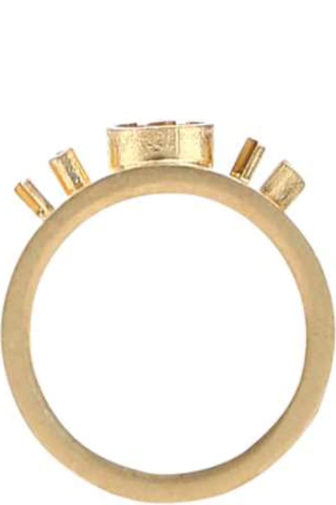 Maison Margiela Rings for Women Maison Margiela Gold 925 Silver Ring
