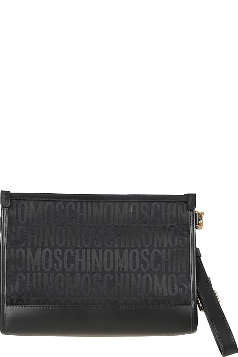ウィメンズ Moschinoのクラッチバッグ Moschino Jacquard Logo Pouch