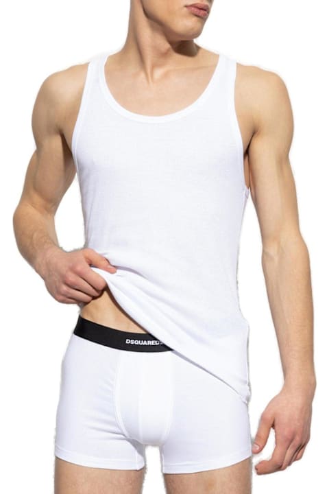 Dsquared2 for Men Dsquared2 Two-pack Logo Printed Tank Top