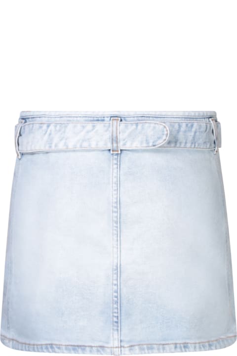 Fashion for Women Diesel De-flip-s Light Blue Skirt