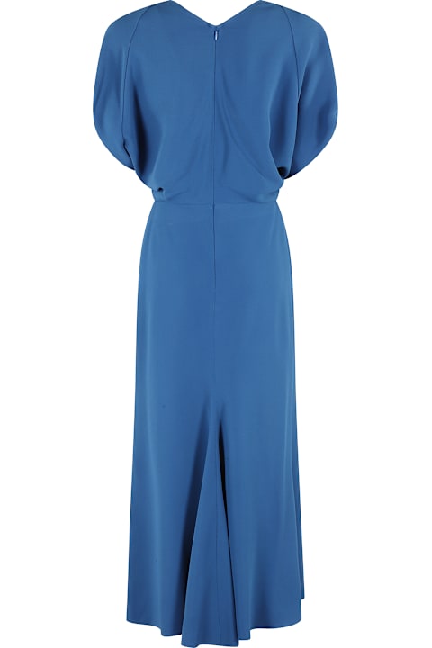 Victoria Beckham Dresses for Women Victoria Beckham Blouson Detail Midi Dress