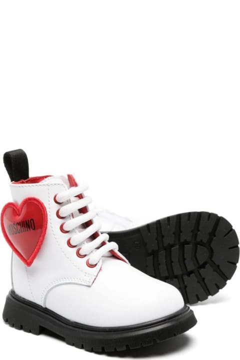 ガールズ シューズ Moschino Ankle Boots With Heart Logo