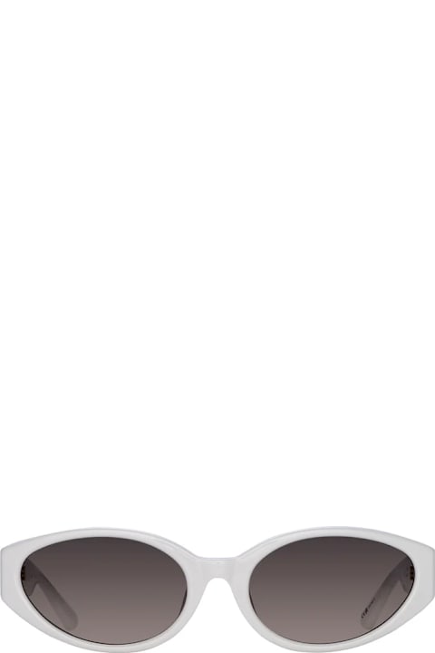 Linda Farrow for Kids Linda Farrow Lyra - White / Yellow Gold Sunglasses