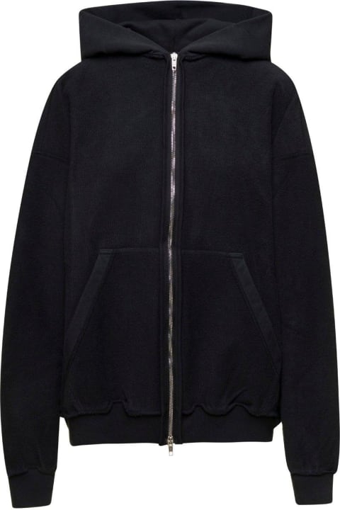 Balenciaga Coats & Jackets for Women Balenciaga Logo Printed Zipped Hoodie