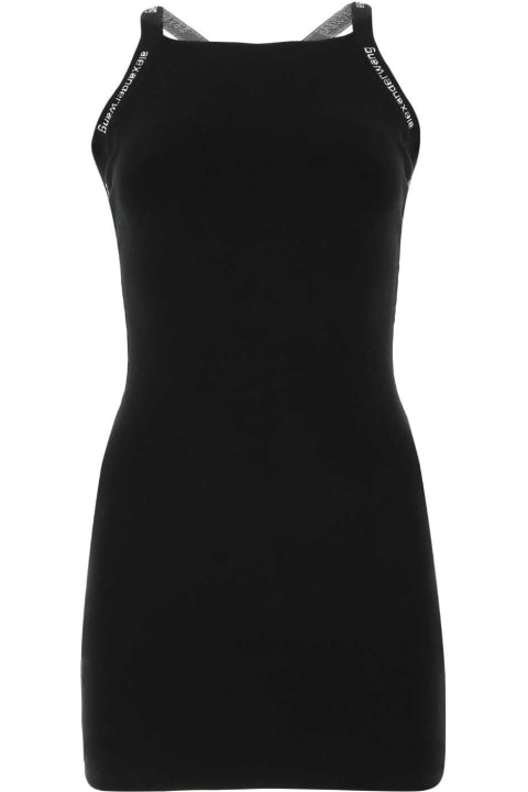 Fashion for Women T by Alexander Wang Black Stretch Viscose Blend Mini Dress