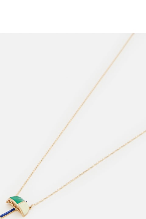 Aliita Necklaces for Women Aliita 9k Gold Sombrilla Polished Necklace