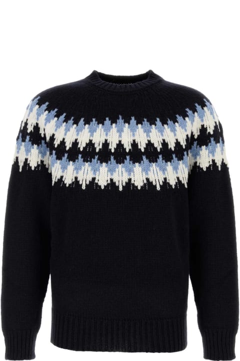 Alanui for Men Alanui Midnight Blue Wool Sweet Winter Sweater