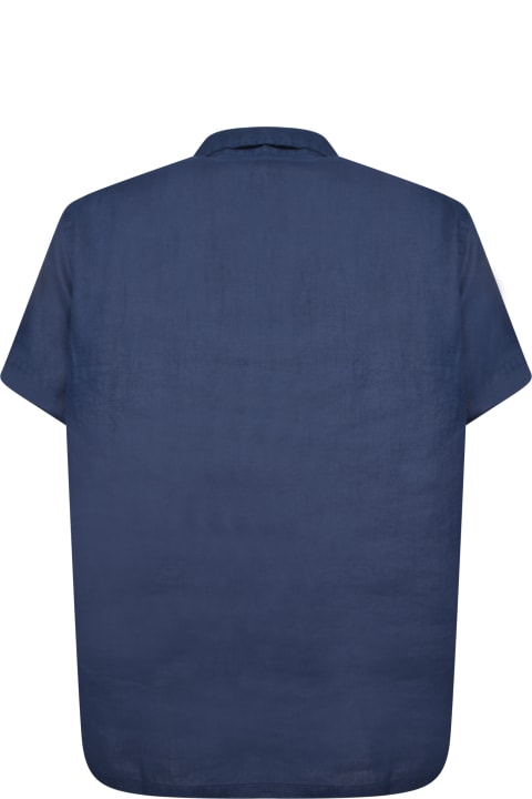 Fashion for Men Polo Ralph Lauren Blue Linen Bowling Shirt Polo Ralph Lauren