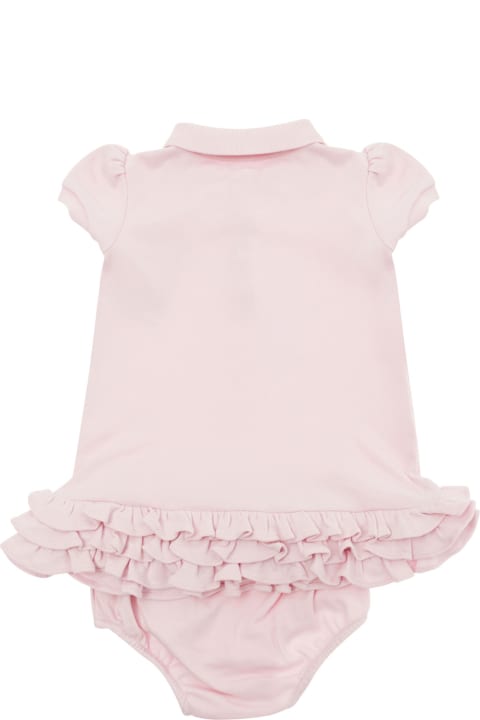 Ralph Lauren Dresses for Baby Girls Ralph Lauren Solid Ruffle Dresses Knit