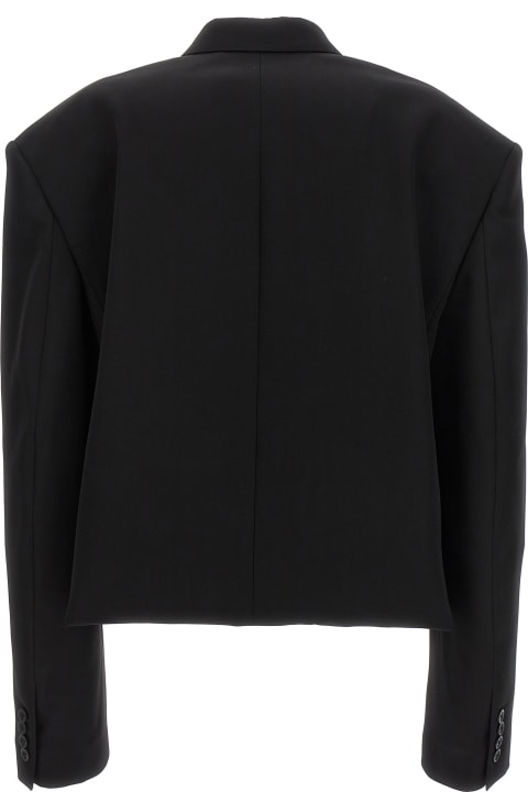Balenciaga Coats & Jackets for Women Balenciaga Double-breast Folded Blazer