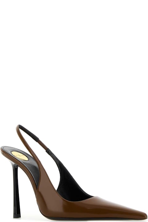 Saint Laurent Caramel Leather Vendome Pumps
