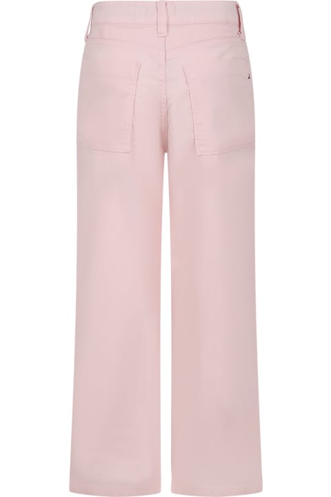 Tommy Hilfiger Bottoms for Girls Tommy Hilfiger Pink Jeans For Girl With Logo