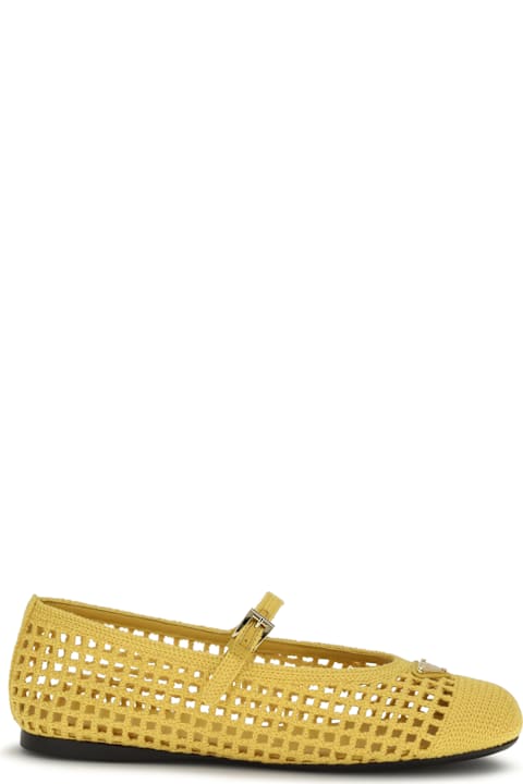 Prada Crochet Ballerinas