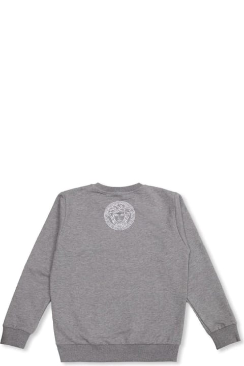 Versace Sweaters & Sweatshirts for Boys Versace Logo-printed Crewneck Sweatshirt