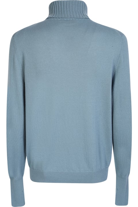 Ballantyne for Men Ballantyne Light Blue High Neck Sweater