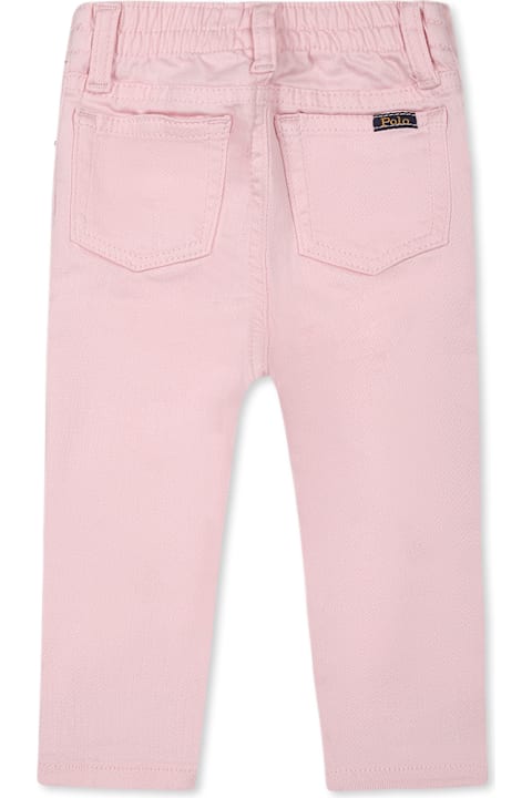 Homeware Ralph Lauren Pink Jeans For Baby Girl