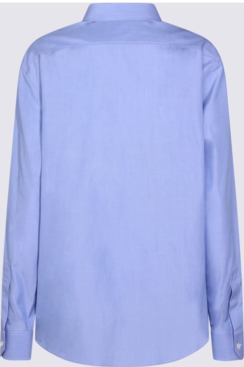 Celine for Kids Celine Bleu Stripe Cotton Shirt