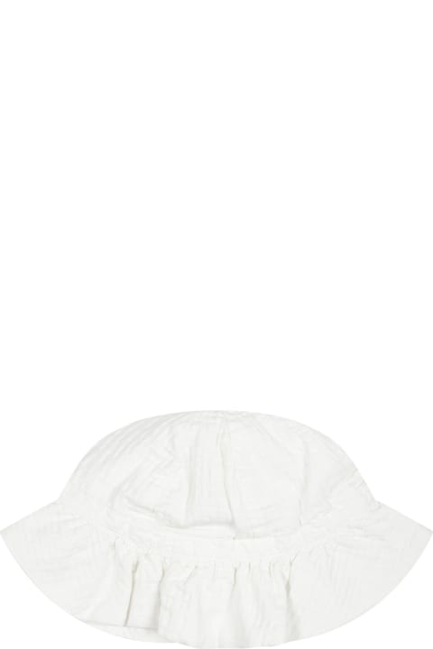 Accessories & Gifts for Baby Girls Petit Bateau White Cloche For Baby Girl