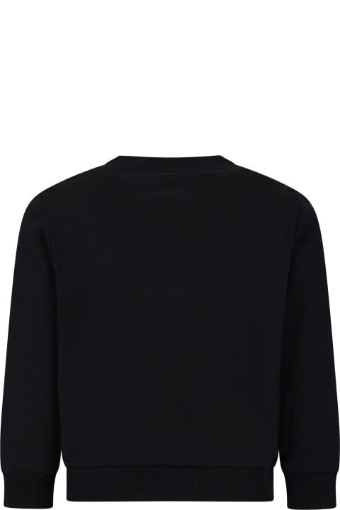 Balmain Sweaters & Sweatshirts for Girls Balmain Black Sweatshirt For Girl With Logo