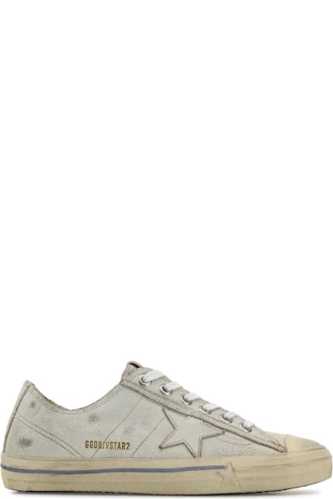 Homeware Golden Goose White Leather V-star 2 Sneakers