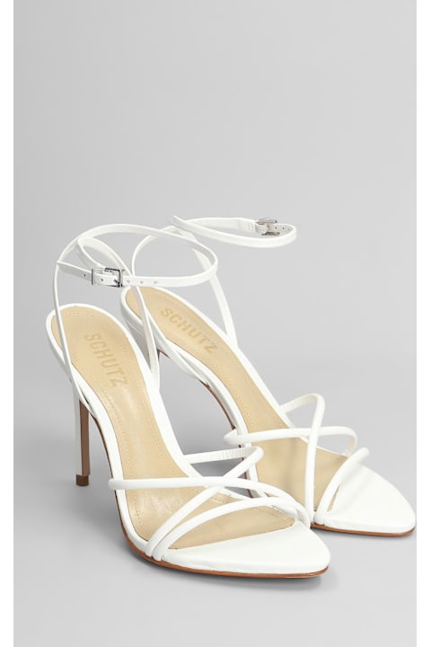 Sandals for Women Schutz Sandals In White Leather