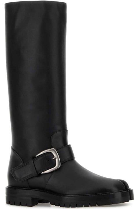 インテリア Maison Margiela Black Leather Tabi Boots