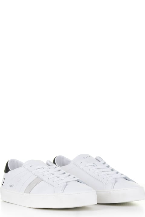 メンズ D.A.T.E.のスニーカー D.A.T.E. Hill Low White Leather Sneaker