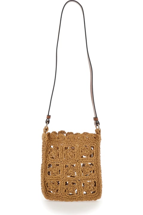 Chloé Accessories & Gifts for Baby Girls Chloé Brown Shoulder Bag In Rafia Kid