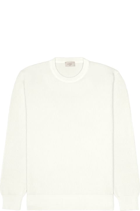 Altea Fleeces & Tracksuits for Men Altea Cream Ribbed Crew-neck Sweater