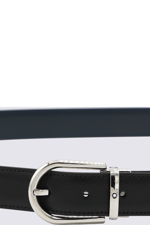 Montblanc لـ Kids Montblanc Black Leather Belt