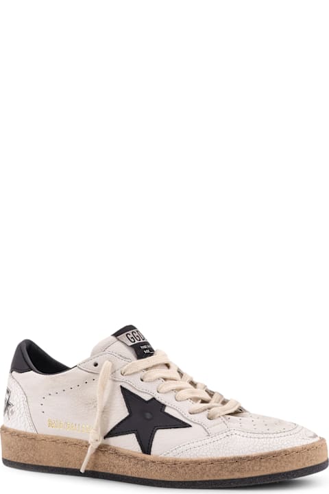 Golden Goose Ball Star Vintage Leather Sneakers