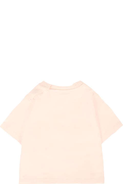 Homeware Burberry Pink T-shirt For Baby Girl With Umbrella
