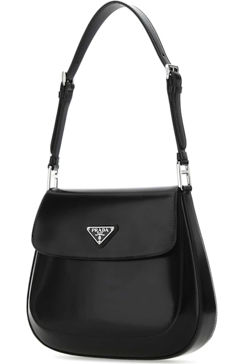 Prada Bags for Women Prada Black Leather Cleo Shoulder Bag