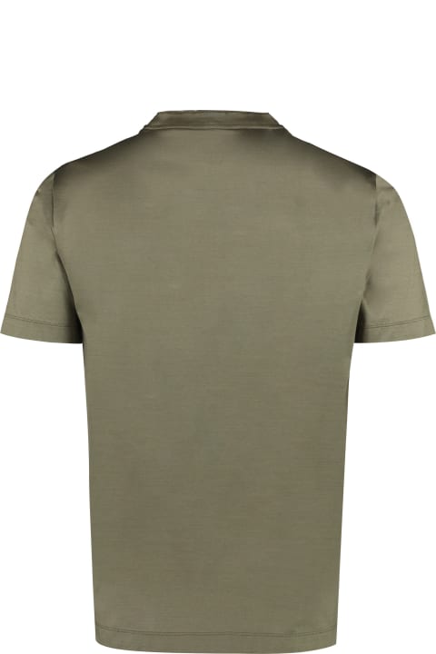 Canali Topwear for Men Canali Cotton Crew-neck T-shirt