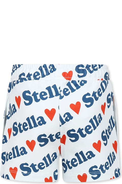 Homeware Stella McCartney Kids White Shorts For Girl With Logo
