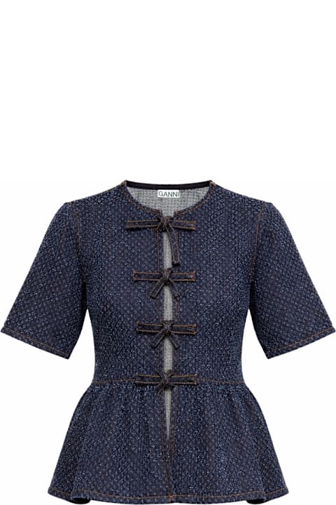 أدوات منزلية Ganni Blusa "peplum"