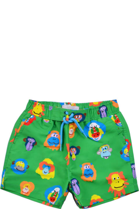 Swimwear for Baby Boys Stella McCartney Kids Printed Beach Shorts