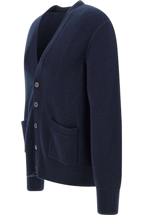 Thom Browne Sweaters for Men Thom Browne Washed Stitch Knitted Cardigan