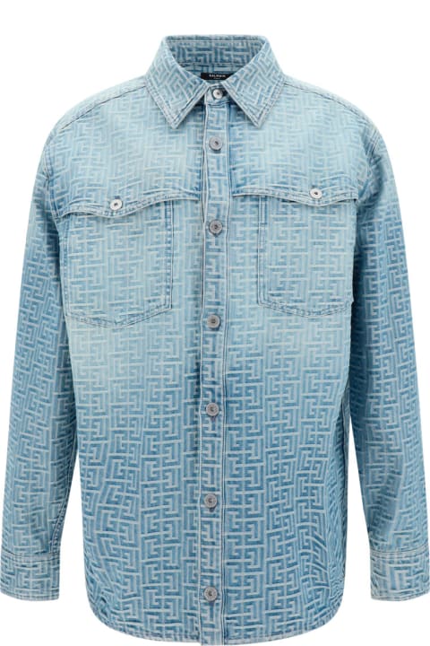 Coats & Jackets for Men Balmain Denim Shirt