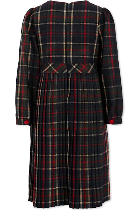 Homeware Patachou Blue Dress For Girl With Ruffles